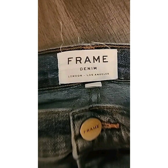 FRAME Jeans Womens 26 Blue Le High Straight Medium Wash Stretch Denim 26×27 - Picture 4 of 9